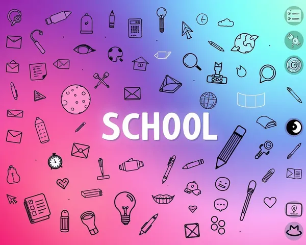 School Desktop Doodles PNG Pictures Download