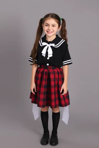 School Girl Uniform Costume for Role-Playing Game