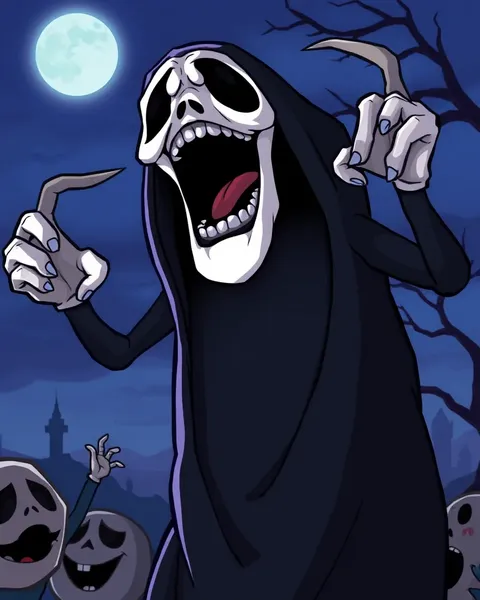 Scream Cartoon Images: Cartoon Chaos and Fear