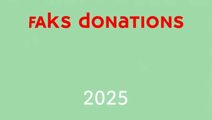 Script Donations for 2025 with Fake Donors