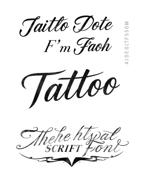 Script Fonts Tattoo: Beautiful Script Fonts for Tattoo Artwork