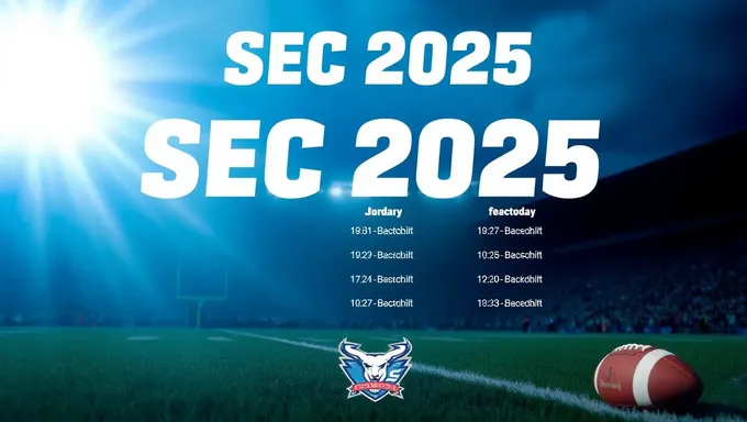 Sec 2025 Football Schedule Now Available Online