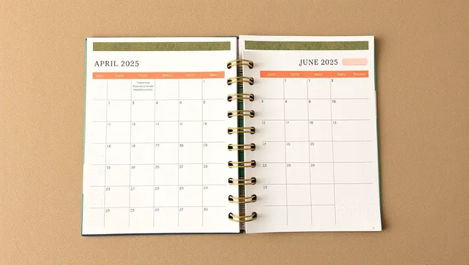 See It Bigger April to June 2025 Planner Layout