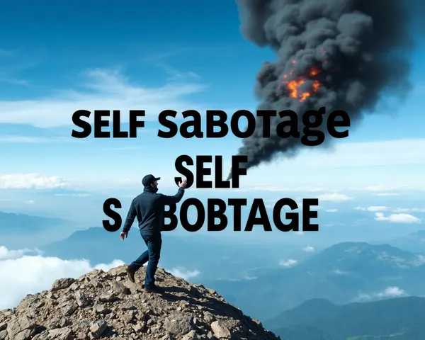 Self Sabotage in PNG Format