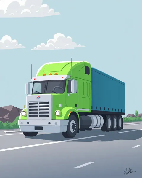 Semi Truck Cartoon Images for Fantasy World Adventure