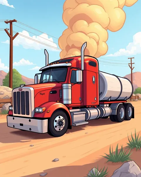 Semi Truck Cartoon Images for Fun and Adventure