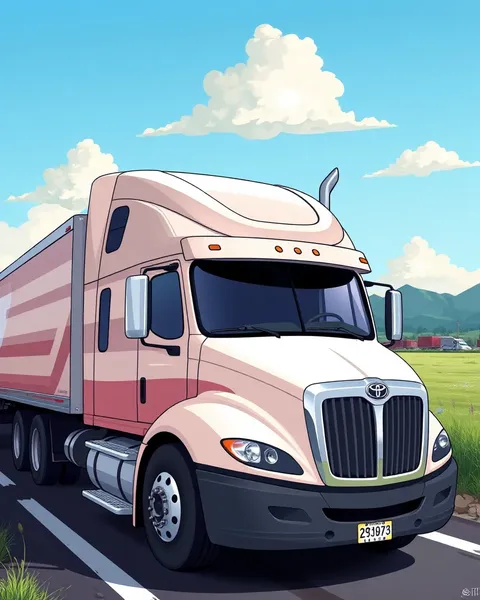 Semi Truck Cartoon Images for Playful Storytelling