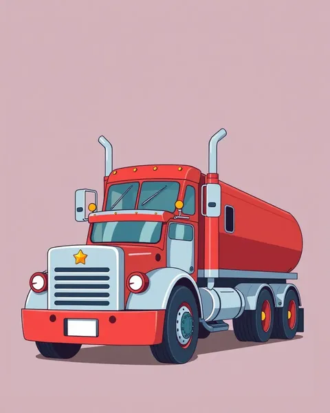 Semi Truck Cartoon Pictures: Whimsical Vehicle Illustrations