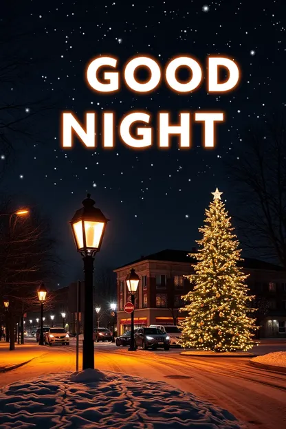 Send Christmas Good Night Images to Loved Ones