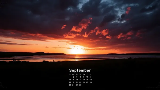 September 2025 Calendar Free Printable for Home Office