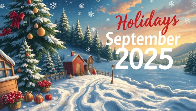 September 2025 Holidays Calendar Released Soon