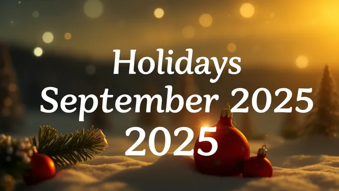 September 2025 Holidays and Celebrations Coming Soon