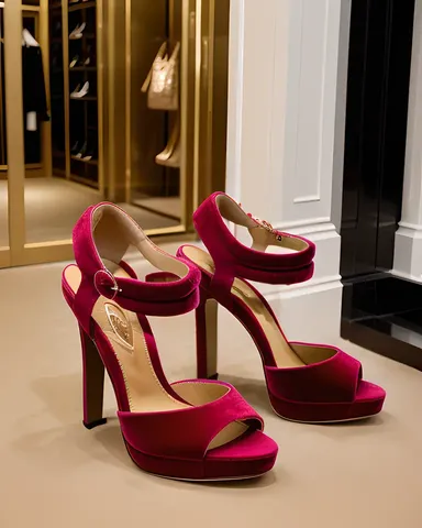 Sergio Rossi's luxury boutique store is located in Milan's fashion district.