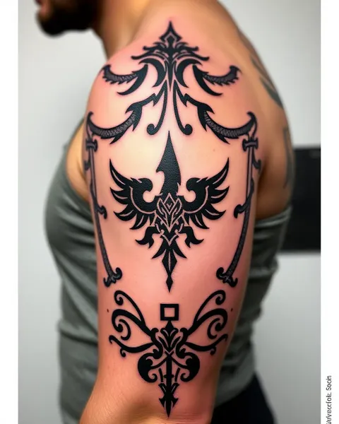 Shield Tattoo Ideas for Sleeve and Chest