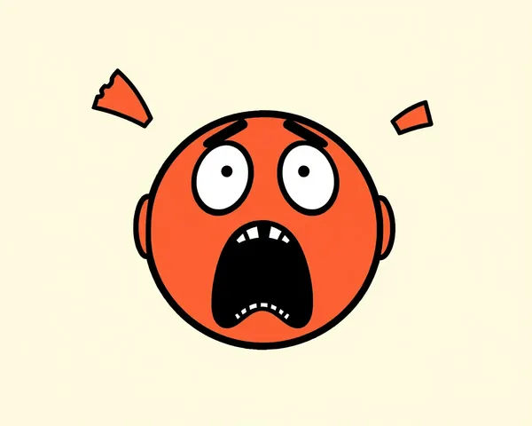 Shocked Emoji PNG: Graphic Symbol for Emotive Expression