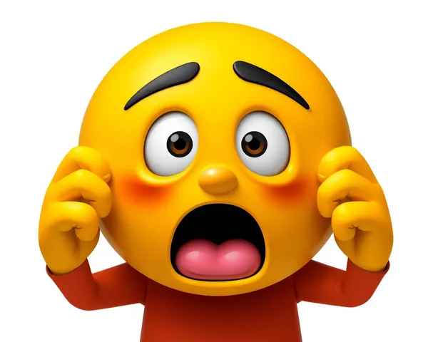 Shocked Emoji PNG: Graphic Symbol for Emotive Reaction