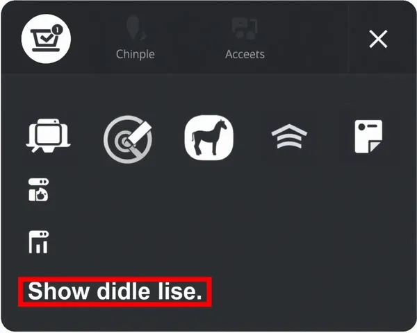 Show Hide List Icon PNG Button