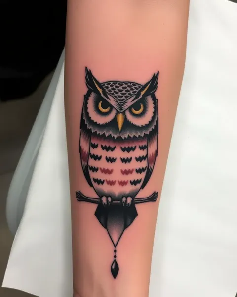 Significance of an Owl Tattoo in Symbolic Language