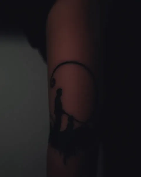 Silhouette Tattoo: Minimalist Art on Human Skin