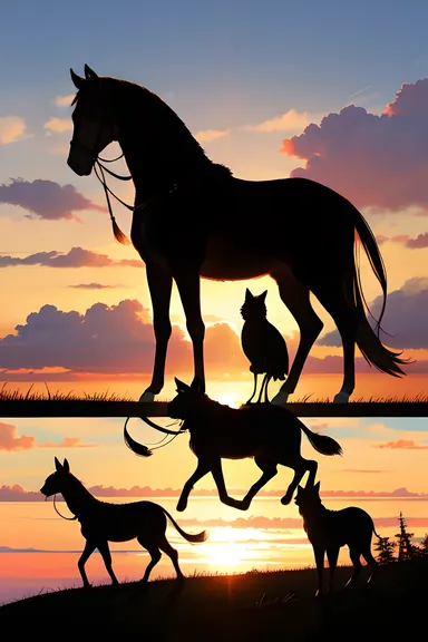 Silhouettes of Animals Images: Silvery Animal Silhouettes Unveiled