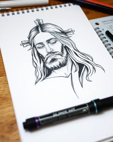 Simple Jesus Tattoo Drawings for Inspiration