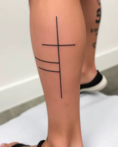 Simple Leg Tattoos for Guys Designs