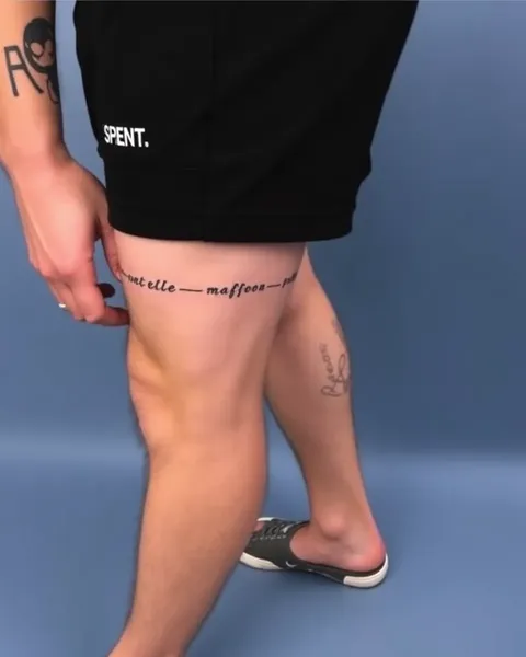 Simple Leg Tattoos for Guys