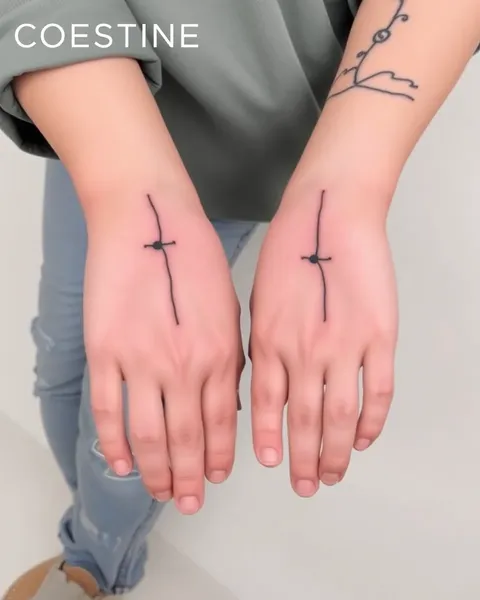 Simple Line Tattoos for Classic yet Elegant Design