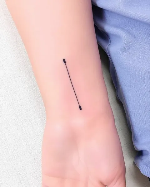 Simple Linear Tattoos for Minimalist Lovers