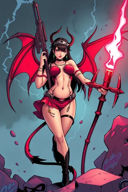 Sinia's Comic Daemon Girl Pic Premiere