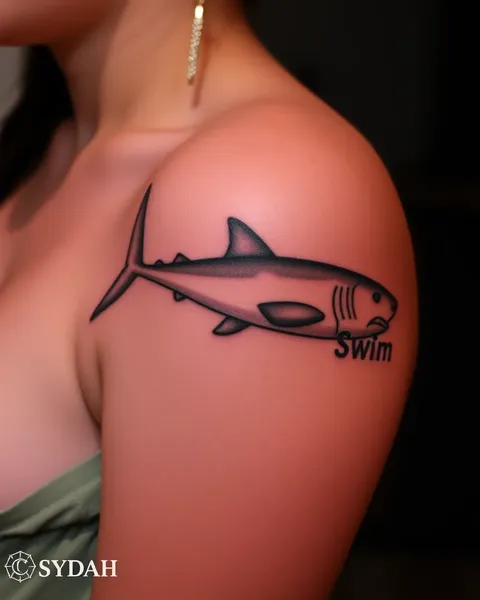 Sink or Swim Tattoo: Perseverance and Resilience Symbol