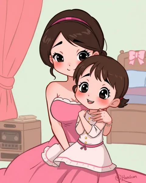 Sister's Cartoon Picture for Kids' Joy