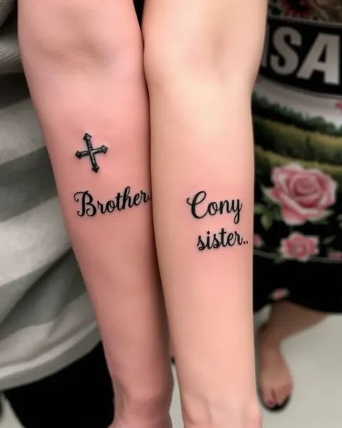 Sister Brother Tattoo Ideas for Heartfelt Symbolism