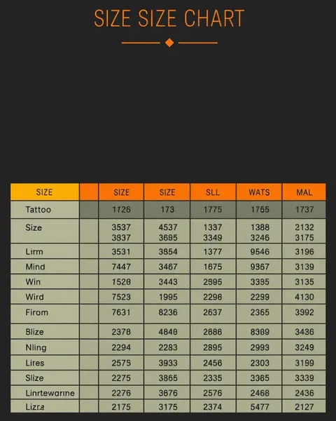 Size Chart for Tattoos: Tattoo Measurement Size Guide Needed