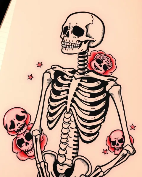 Skeleton Jack Tattoos: Unique Body Art Design