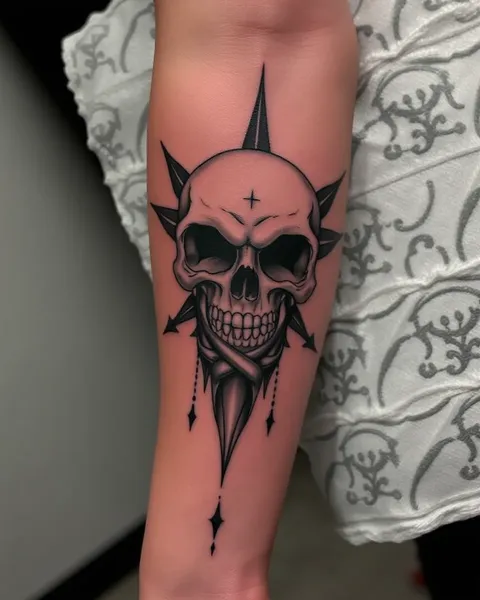 Skull Forearm Tattoos: Bold and Edgy Design