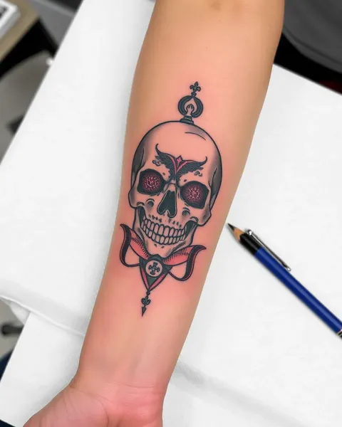 Skull Forearm Tattoos: Intricate and Detailed Design