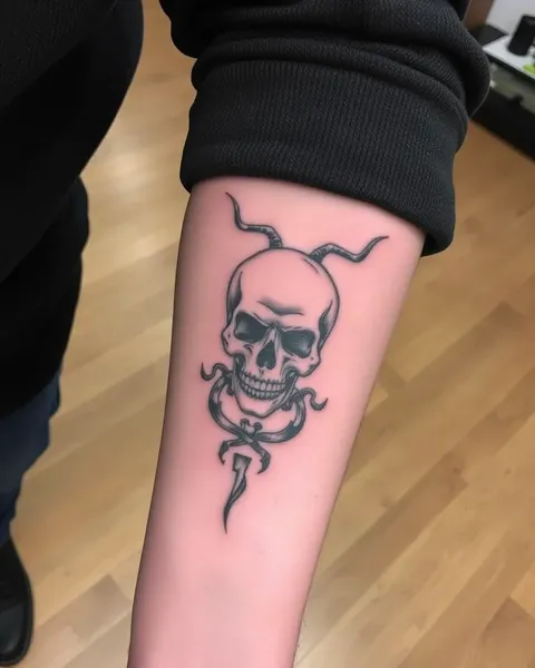 Skull Forearm Tattoos: Representing Tough and Fearless Spirit