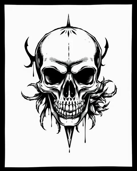 Skull Tattoo Stencils for Beginners and Professionals