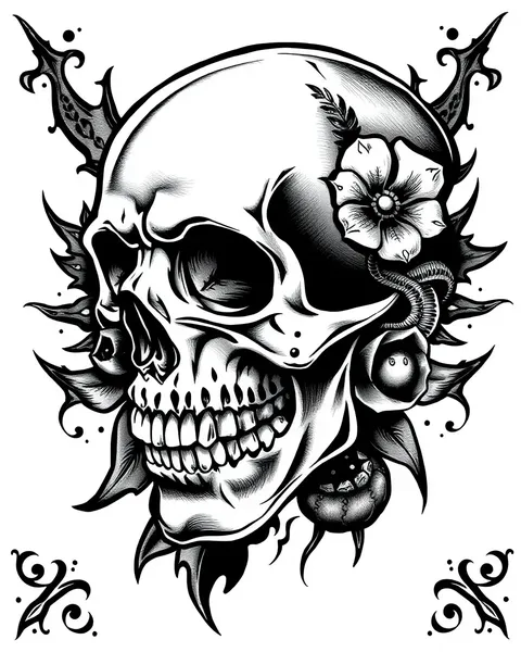 Skull Tattoo Stencils for Edgy and Bold Tattoos