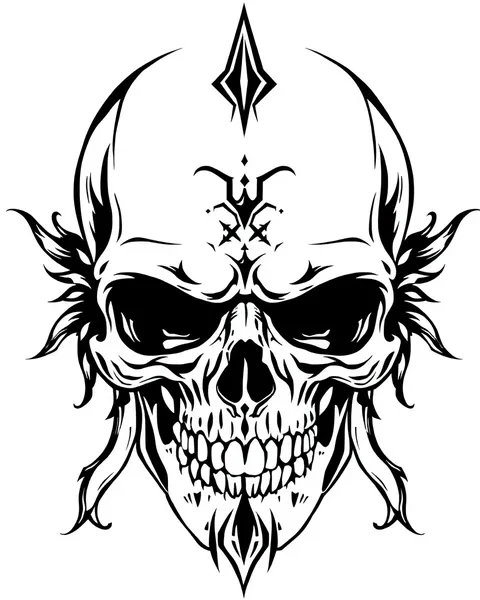 Skull Tattoo Stencils for Tattoo Artists