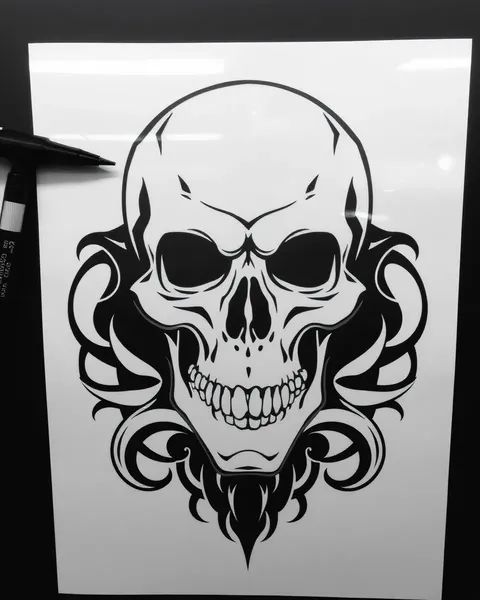 Skull Tattoo Stencils for a Timeless and Classic Look