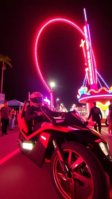 Sling Shot Ride Boobs in Thrilling Amusement Park