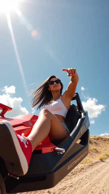 Slingshot Ride Exposes Boobs to Thrilling Experience