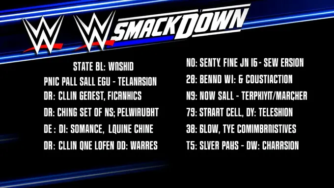 Smackdown Show for July 26, 2025 Lineup Released