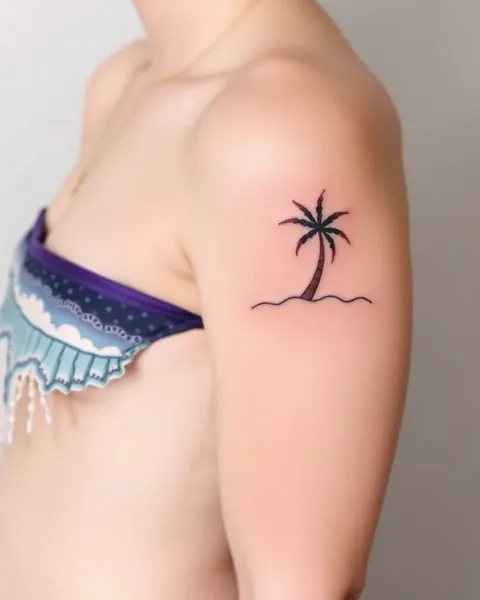 Small Beach Tattoos for the Bold