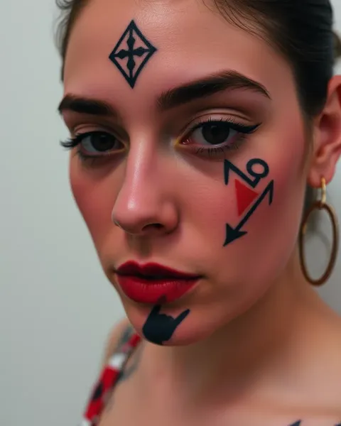 Small Face Tattoos Symbolize Rebellion and Freedom