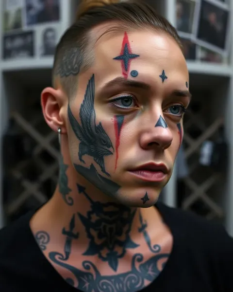 Small Tattoos on Face Ideas for Discretion