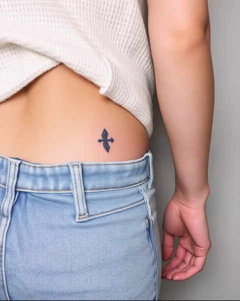 Small Tattoos on the Hip Area