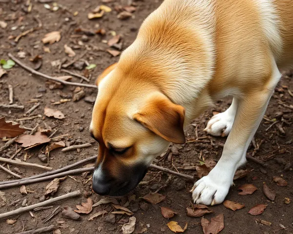 Smelling Dog Png Image Of The Ground